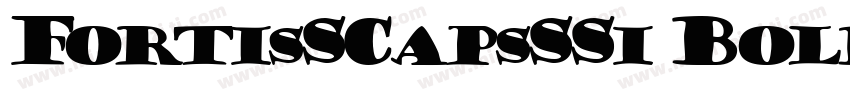 FortisSCapsSSi Bold字体转换